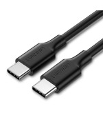Кабель UGREEN US286 Type-C to Type-C PD QC 3.0 2m, Black