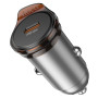 Автомобильное зарядное устройство HOCO NZ16 PD30W, Metal Grey