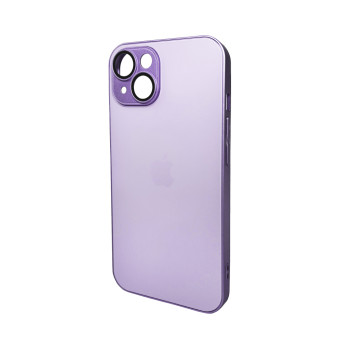 Чохол AG Glass Matt Frame Color для iPhone 15, Light Purple