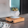 Магнитный левитационный горшок для растений HCNT Magnetic Levitating Pot M10-FP Wood Grain