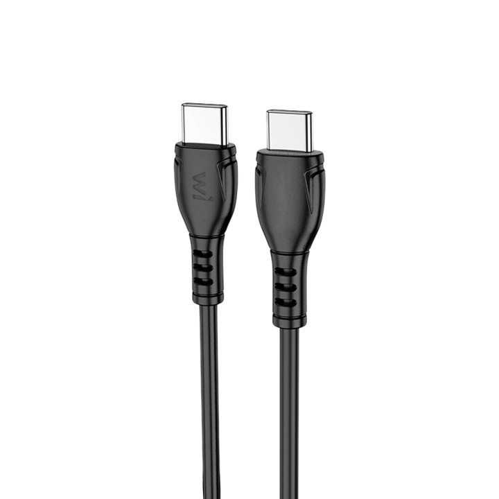 Data - кабель Wibrand Boa Type-C to Type-C 1m, Black