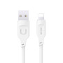 USB Data-Кабель Usams US-SJ565 Lightning 2.4A 1.2m White