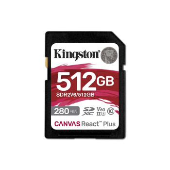 Карта пам'яті SDXC Kingston UHS-II U3 Canvas React Plus 512Gb class 10