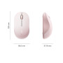Беспроводная Bluetooth мышь UGREEN M331, Pink