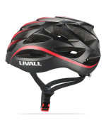 Смартшолом Livall BH62 NEO з акустикою, мікрофоном, сигналами та пультом BR80 (55-61см), Black-Red