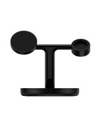 Бездротовий зарядний пристрій Baseus Swan 3-in-1 Wireless Magnetic Charging Bracket 20W, Black