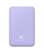 Зовнішній акумулятор Power Bank Baseus Magnetic Mini Wireless 20W 5000mAh, Nebula Purple