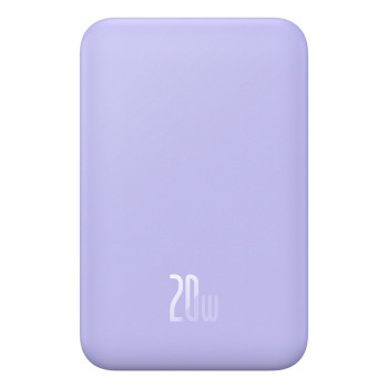 Зовнішній акумулятор Power Bank Baseus Magnetic Mini Wireless 20W 5000mAh, Nebula Purple