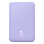 Зовнішній акумулятор Power Bank Baseus Magnetic Mini Wireless 20W 5000mAh, Nebula Purple