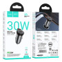 Автомобильное зарядное устройство HOCO NZ16 PD30W, Metal Grey