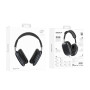 Bluetooth навушники BOROFONE BO22 Plus Elegant BT headphones Deep Space 800 mAh, Black