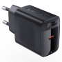 Сетевое зарядное устройство ACEFAST A82 PD20W / QC3.0, Black