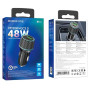 Автомобильное зарядное устройство BOROFONE BZ21 Brilliant 48W dual port PD30W / QC3.0, Black