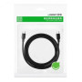 Кабель UGREEN US286 Type-C to Type-C PD QC 3.0 2m, Black