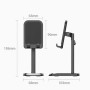 Тримач для телефону Height Adjustable Desktop Cell Phone Stand Black Aluminum Alloy Type, Black
