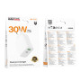 Мережевий зарядний пристрій BOROFONE BA108A PD30W, White
