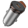 Автомобильное зарядное устройство HOCO NZ16 PD30W, Metal Grey