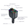 Автомобильное зарядное устройство с FM-модулятором WUW C237 25W, Black
