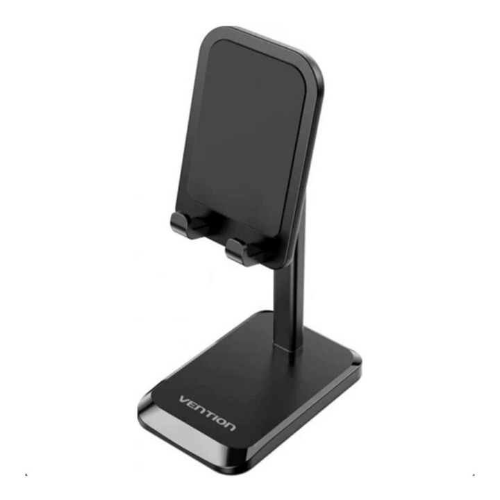 Тримач для телефону Height Adjustable Desktop Cell Phone Stand Black Aluminum Alloy Type, Black