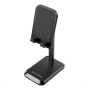 Тримач для телефону Height Adjustable Desktop Cell Phone Stand Black Aluminum Alloy Type, Black