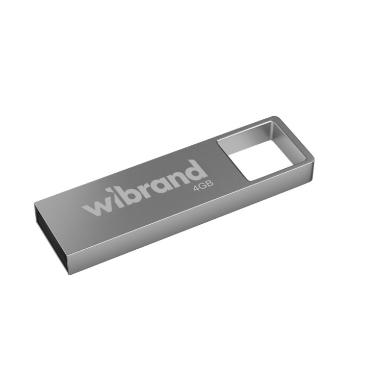 USB - флешка Wibrand USB 2.0 Shark 4Gb, Silver