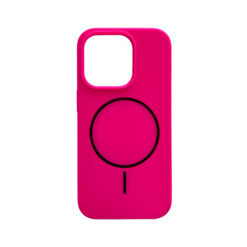 Чохол Cosmic Silicone Case Magnetic для iPhone 15 Pro, Shiny Pink