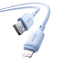 Data - кабель Baseus Silky USB to Lightning 1m, Blue
