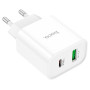 Сетевое зарядное устройство HOCO C80A PD20W / QC3.0, White