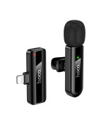 Беспроводная микрофонная система HOCO L20 Fair wireless microphone Lightning, Black