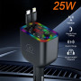 Автомобильное зарядное устройство с FM-модулятором WUW C237 25W, Black