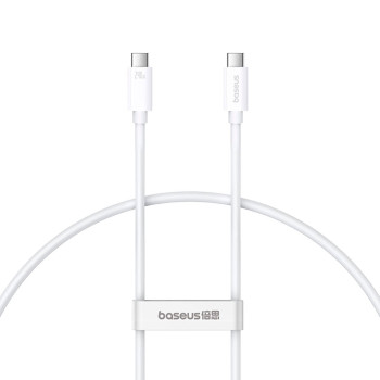 Data - Кабель Baseus Superior Series USB-C to Type-C 240W 1.8 м, Moon-White