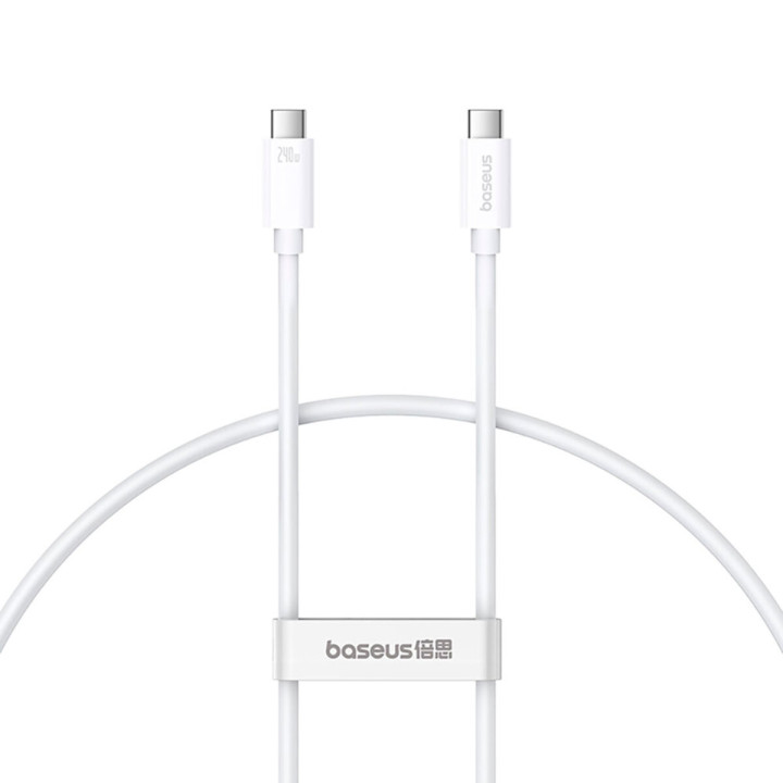 Data - Кабель Baseus Superior Series USB-C to Type-C 240W 1.8 м, Moon-White