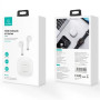 Bluetooth наушники - гарнитура USAMS IA04 TWS 320 mAh, White