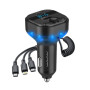 Автомобільний зарядний пристрій з FM-модулятором WUW C219, Black