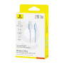Data - кабель Baseus Silky USB to Lightning 1m, Blue