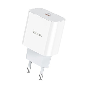 Мережевий зарядний пристрій HOCO C76A Plus Speed source Type-C PD 20W, White