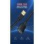 USB - подовжувач UGREEN US129 1.5m, Black