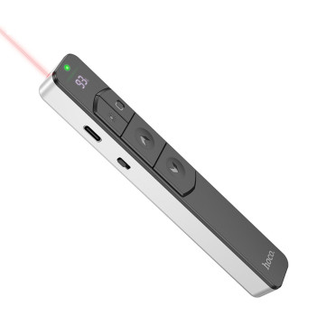 Лазерна указка HOCO GM202 Smart PPT page turning pen, Silver