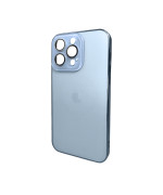 Чехол AG Glass Sapphire Frame для iPhone 14 Pro, Sierra Blue