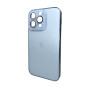 Чехол AG Glass Sapphire Frame для iPhone 14 Pro, Sierra Blue