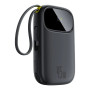 Зовнішній акумулятор Power Bank Baseus EnerFill FC31 Qpow 3 45W with cables Type-C / Lightning 20000mAh, Cosmic Black