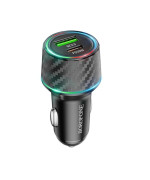 Автомобильное зарядное устройство BOROFONE BZ21 Brilliant 48W dual port PD30W / QC3.0, Black