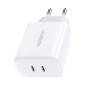 Сетевое зарядное устройство UGREEN CD243 UGR-10343 USB-C Fast Charger 40W EU, White