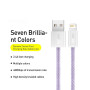 Data Кабель Baseus Dynamic Series Fast Charging USB to Lightning 2.4A 2m, Purple