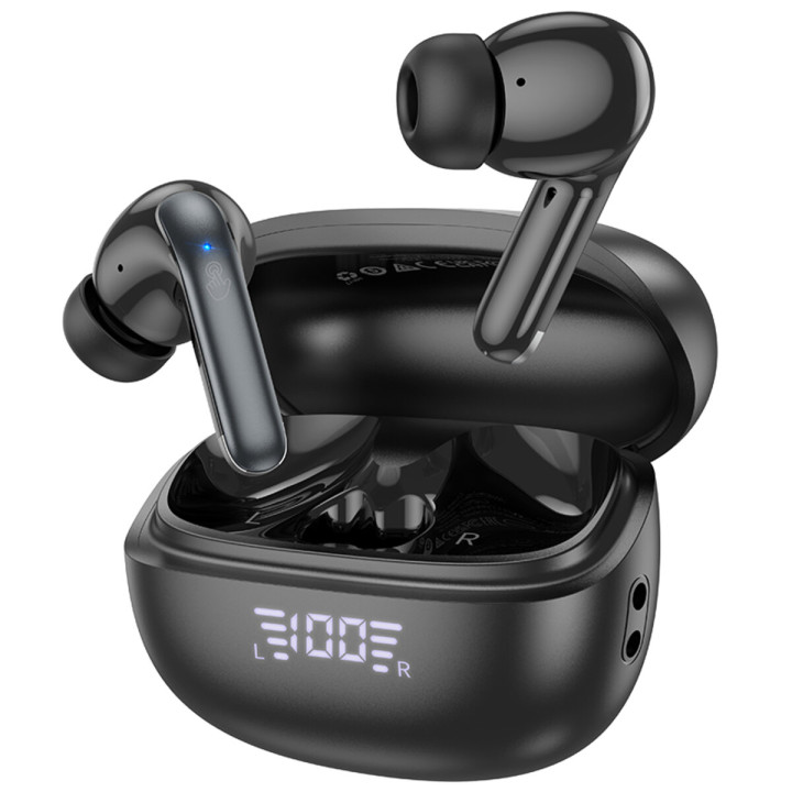 Беспроводные Bluetooth наушники HOCO EQ5 Energy ANC+ENC 300mAh, Black