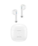 Bluetooth наушники - гарнитура USAMS IA04 TWS 320 mAh, White