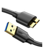 USB Data-Кабель UGREEN US130 USB 3.0 to Micro USB 3.0 Cable 0.5m, Black