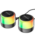 Портативная колонка BOROFONE BP12 Colorful BT wired 2-in-1 10 W, Black