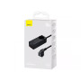 Сетевое зарядное устройство Baseus GaN3 Pro Desktop Powerstrip AC 2USB / 2Type-C 100W EU Cable Type-C to Type-C 1m, Black