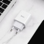 Сетевое зарядное устройство HOCO C76A Plus Speed ​​Source Type-C PD 20W, White